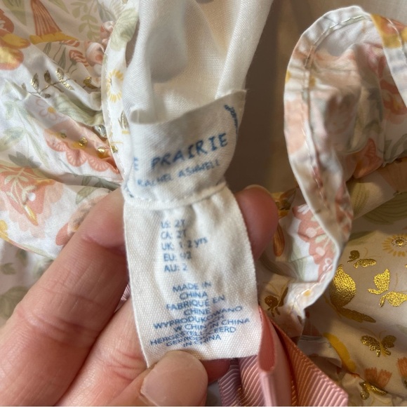 Prairie by Rachel Ashwell Dress Floral Butterfly 2T - Picture 11 of 11